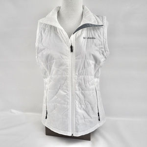 White Columbia puffer vest